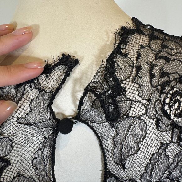 Vintage 1970s Bill Blass Lace Cocktail Dress - Picture 7 of 16